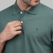 Shop classic fit pique mint green polo shirt for men summer 2026 by Dockland - تسوق قميص بولو بيكيه رجالي كلاسيك مينت جرين صيفي 2026 من دوكلاند - ملابس رجالي كاجوال صيفي