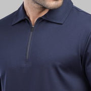 Premium Zip-Up Polo - Dockland