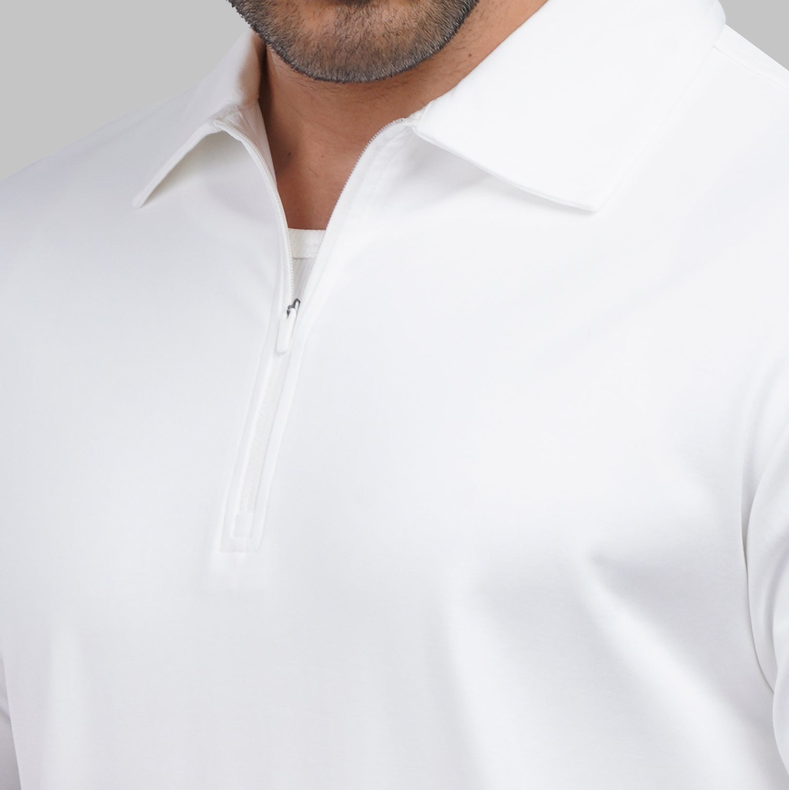 Premium Zip-Up Polo - Dockland