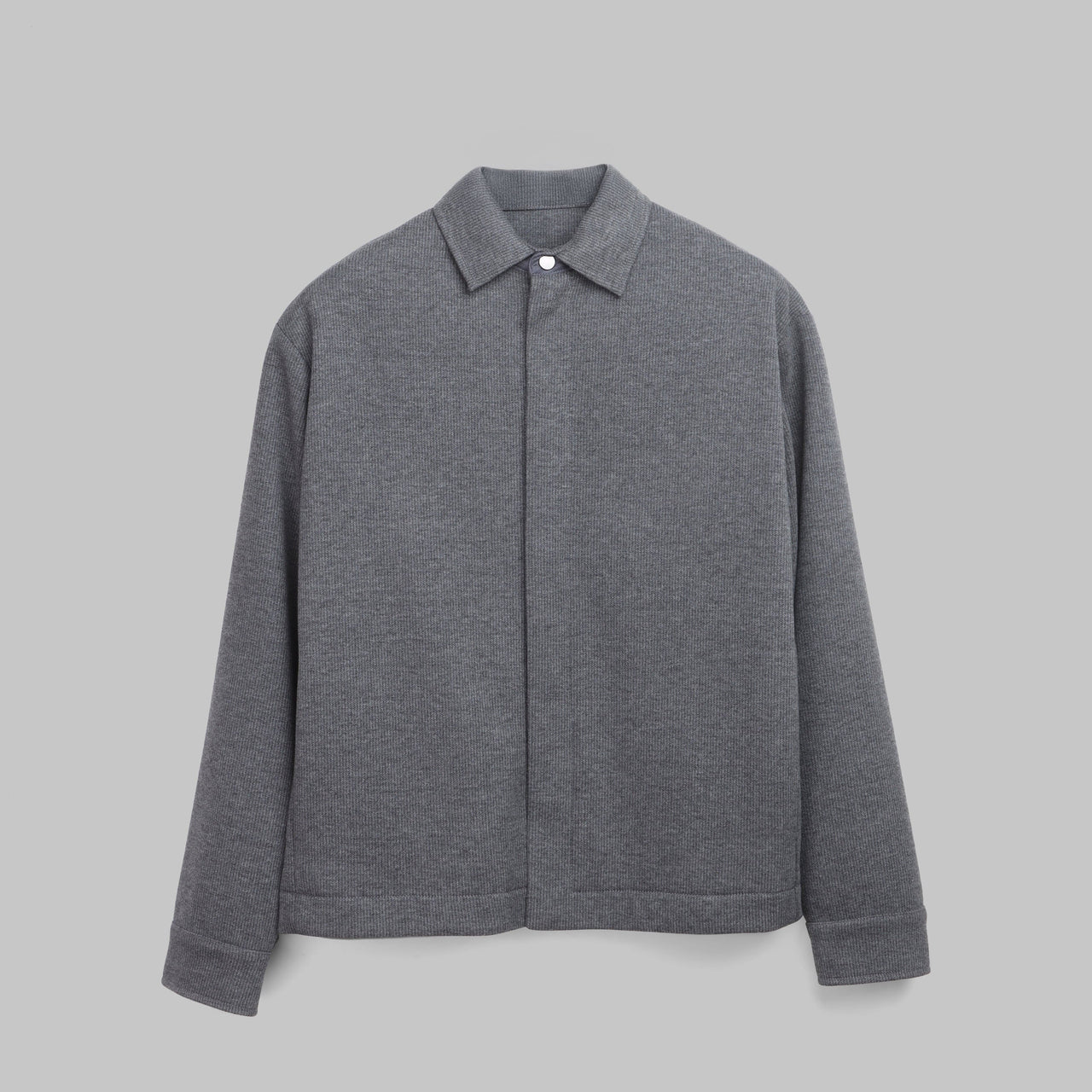 Shop Concealed Press-Stud Jacket – Charcoal for Men Online -  Dockland - men's jackets and coats 2026