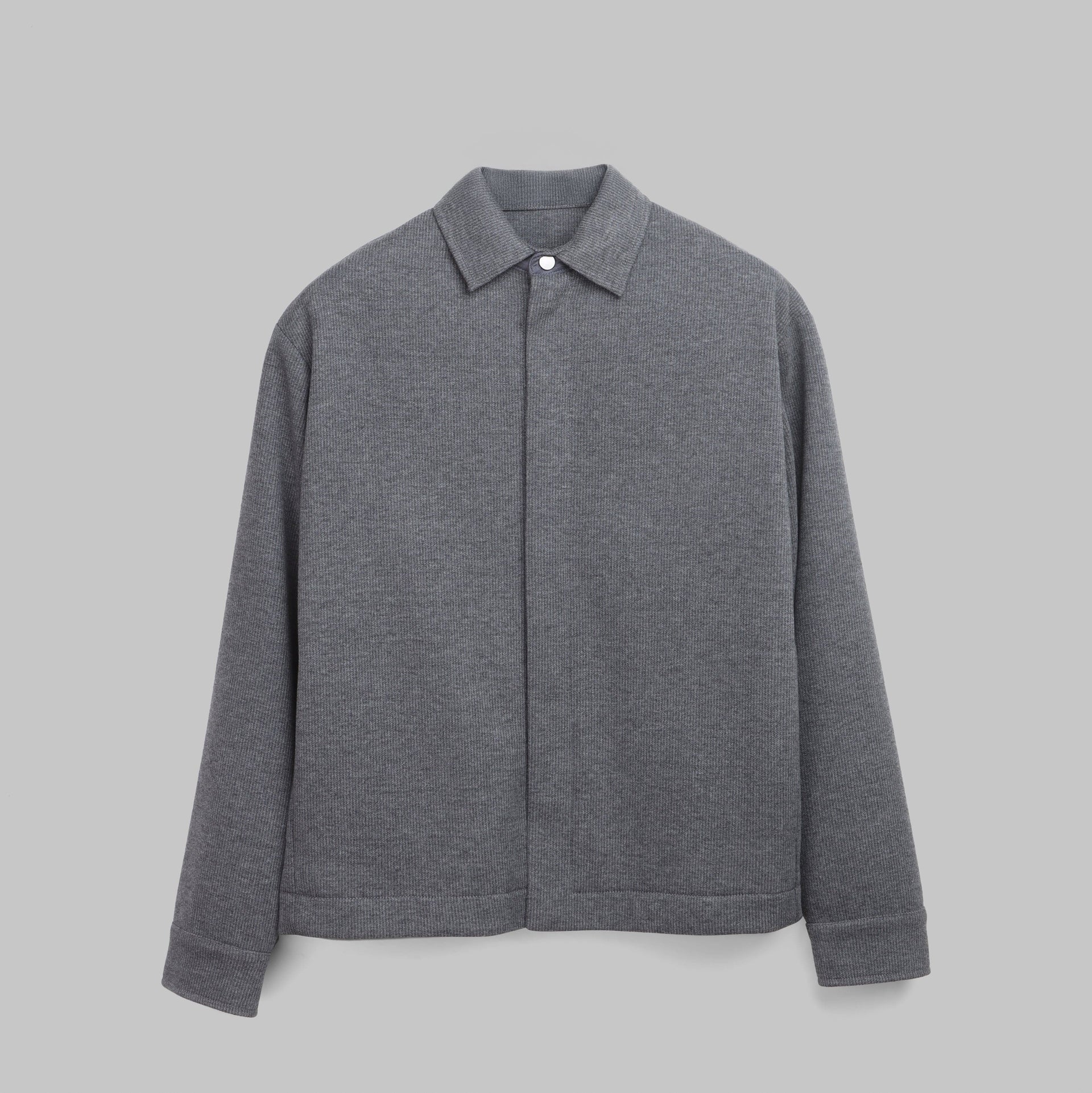 Shop Concealed Press-Stud Jacket – Charcoal for Men Online -  Dockland - men's jackets and coats 2026