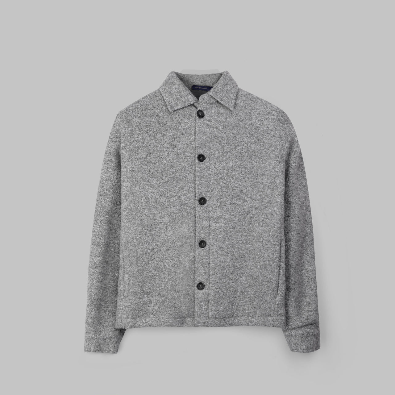 PREMIUM WOOL BUTTON-UP JACKET -  GREY - Dockland