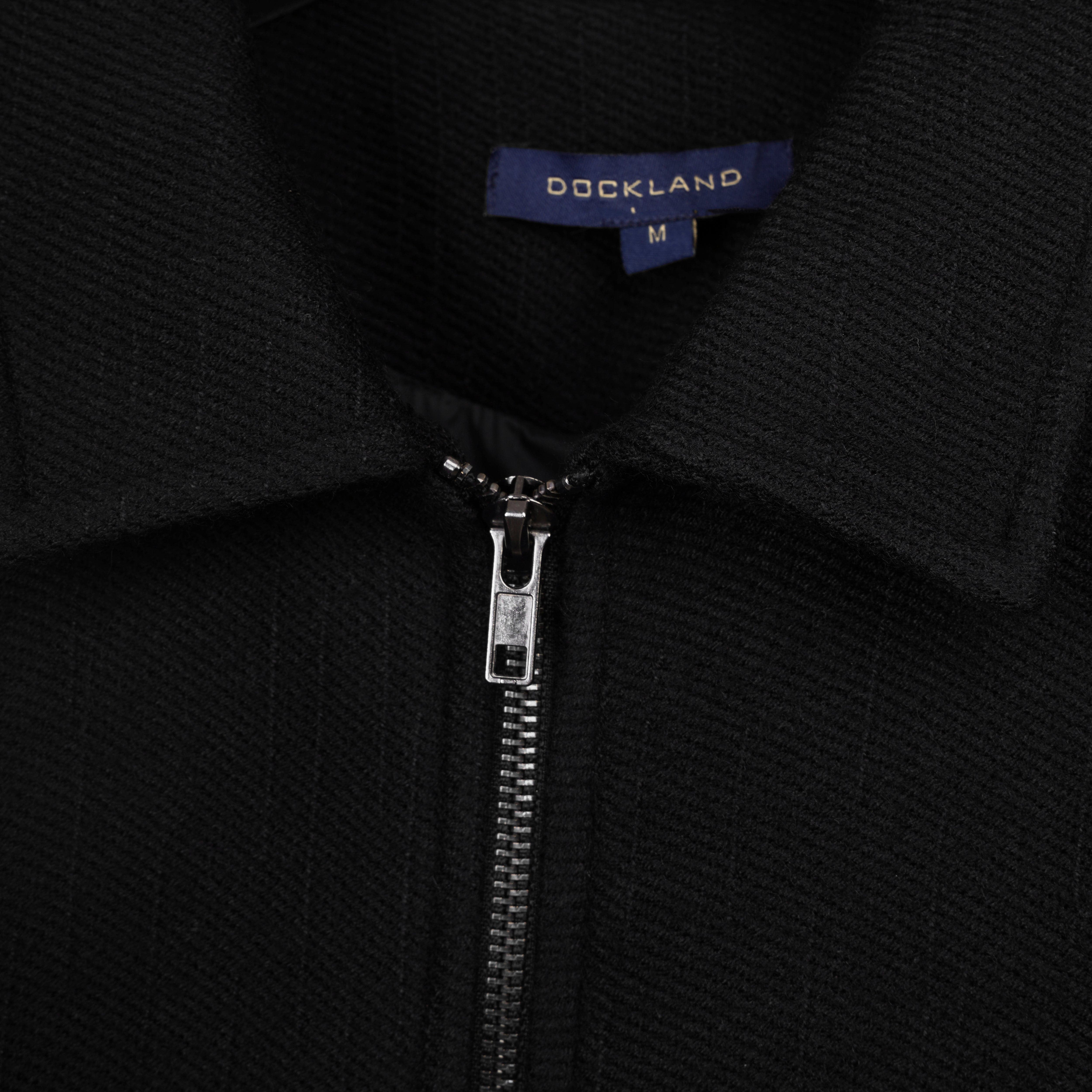 PREMIUM WOOL FULL-ZIP JACKET - BLACK