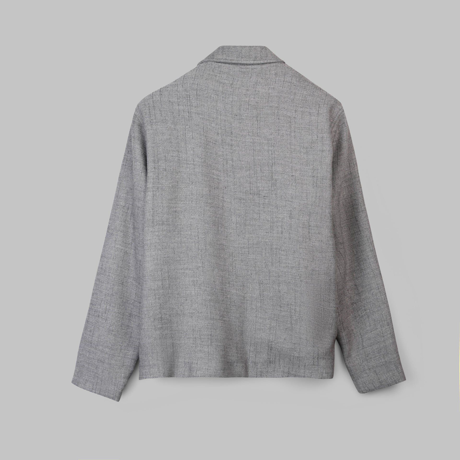 PREMIUM WOOL FULL-ZIP  JACKET - GREY - Dockland