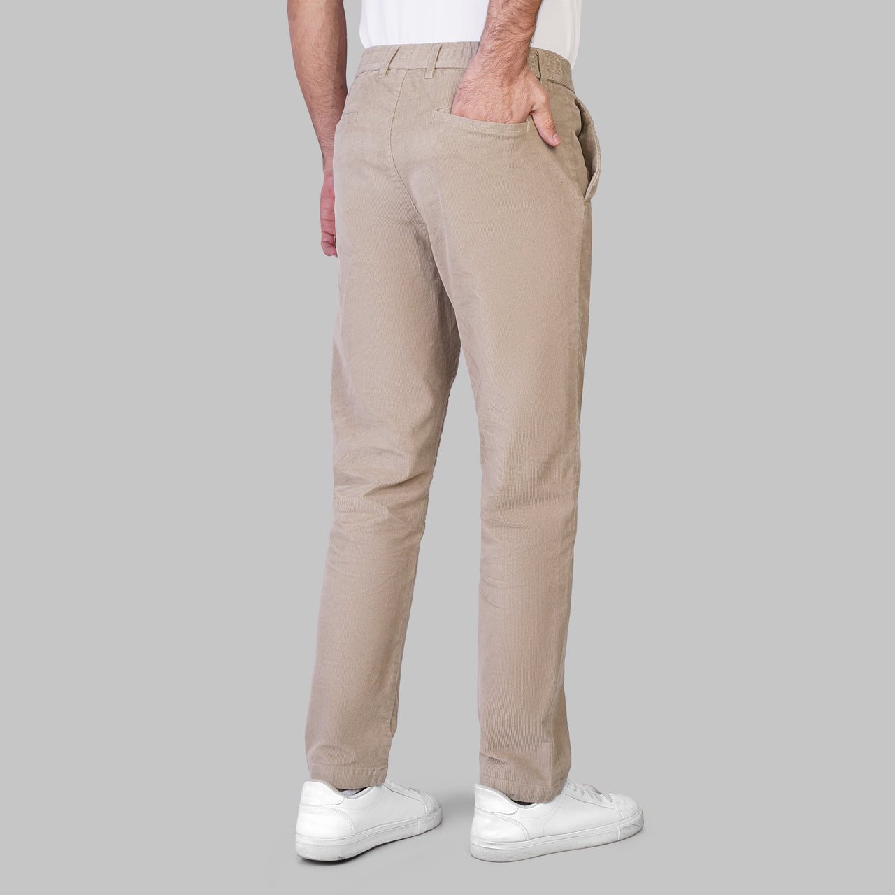 PREMIUM CORDUROY TROUSERS  - BEIGE