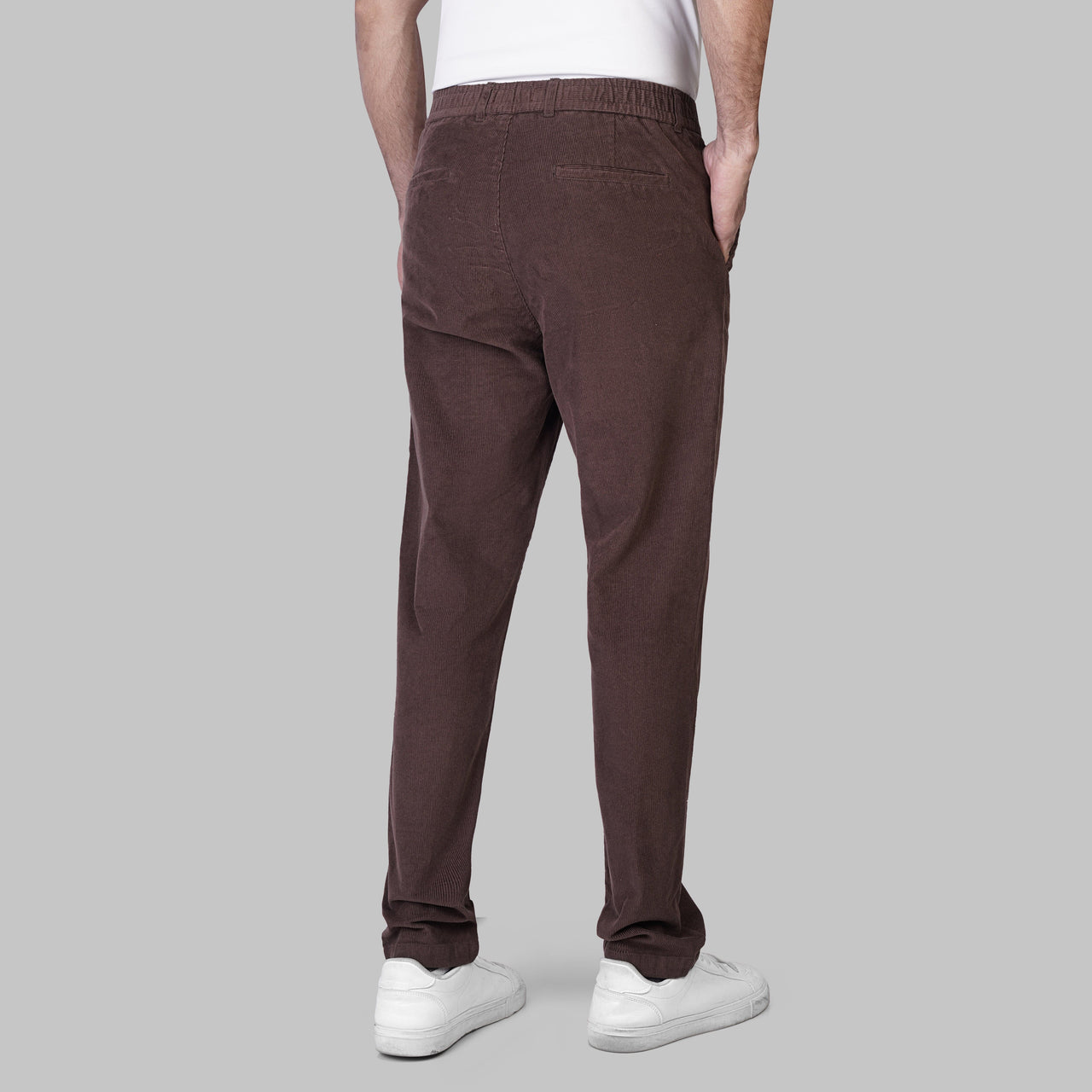 PREMIUM CORDUROY TROUSERS  - BROWN