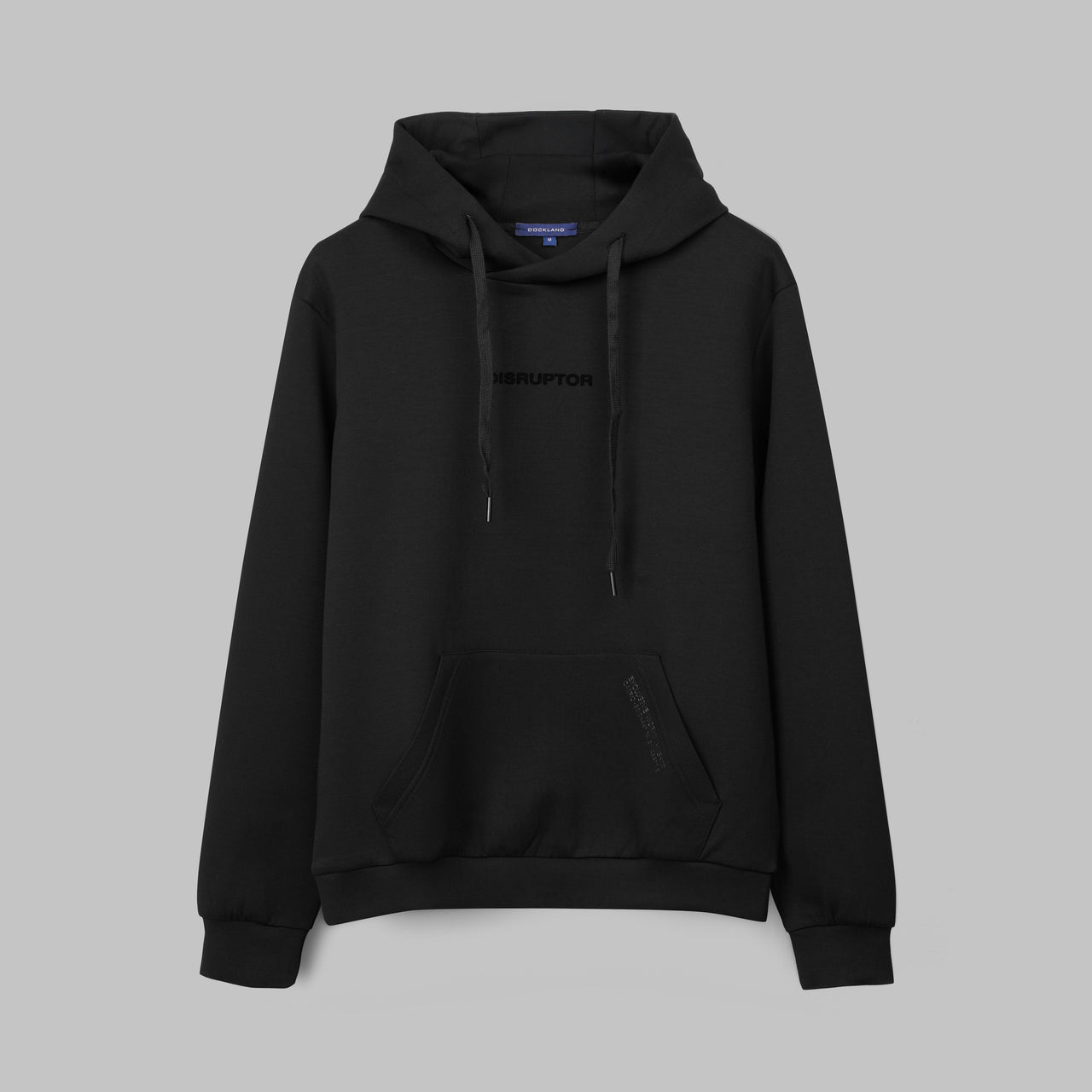 Shop Black Rapper Embroidered Hoodie for Men in Egypt by dockland - تسوق هودي رجالي اسود بطباعة RAP من دوكلاند في مصر