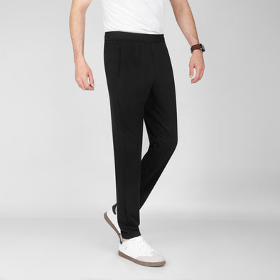 JOGGER WAIST SWEATPANTS  - BLACK