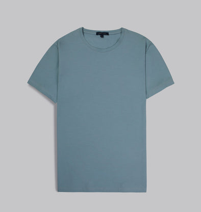Premium Round-Neck Tshirt  - LIGHT BLUE