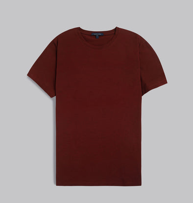 Premium Round-Neck Tshirt  - WINE