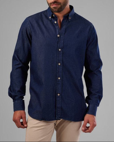 LONG SLEEVE DENIM SHIRT - DARK JEANS - Dockland