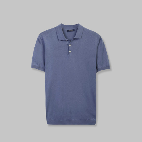 KNIT POLO SHIRT  -ROYAL - Dockland