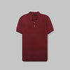 KNIT POLO SHIRT  -WINE - Dockland