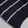 V-Neck Striped Knit Polo-NAVY-Dockland