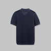 KNIT POLO CARDIGAN - NAVY - DOCKLAND