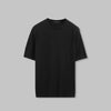 TEXTURED KNIT T-SHIRT - BLACK - DOCKLAND