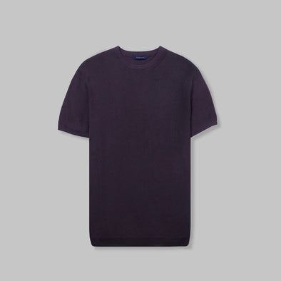 KNIT T-SHIRT - BURGUNDY - DOCKLAND
