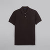 CLASSIC FIT PIQUE POLO SHIRT - BROWN -Dockland