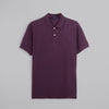 CLASSIC FIT PIQUE POLO SHIRT - BURGUNDY -Dockland