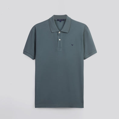 CLASSIC FIT PIQUE POLO SHIRT - LIGHT OLIVE -Dockland