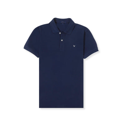 CLASSIC FIT PIQUE POLO SHIRT - NAVY-DOCKLAND