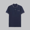 Tipped Collar Polo Shirt - NAVY - Dockland
