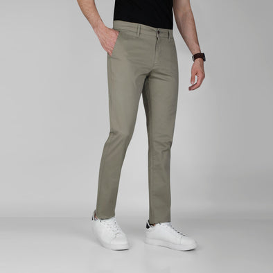 Slim Fit Chino Pants - KHAKI - Dockland