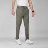 TENCEL Slim-fit Trousers  -  OLIVE   - Dockland