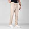 Linen-Cotton Drawstring Trousers  -  BEIGE  - Dockland