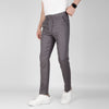 Linen-Cotton Drawstring Trousers  -  DARK GREY  - Dockland
