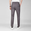 Linen-Cotton Drawstring Trousers  -  DARK GREY  - Dockland