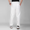 TENCEL-Linen Elastic Waist Pants  -  OFF WHITE - Dockland