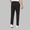 Linen Elastic Waist Trousers  -  BLACK - DOCKLAND