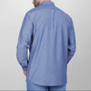 LONG SLEEVE PLAIN OXFORD SHIRT - INDIGO - Dockland
