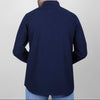 LONG SLEEVE PLAIN OXFORD SHIRT - NAVY - Dockland