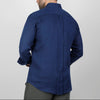 LONG SLEEVE LINEN SHIRT  - NAVY- Dockland