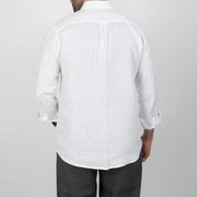 LONG SLEEVE LINEN SHIRT  - OFF WHITE- Dockland
