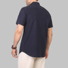 SHORT SLEEVE OXFORD SHIRT  - NAVY - DOCKLAND