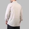 LONG SLEEVE STRIPED SHIRT- BEIGE - Dockland