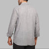 LONG SLEEVE STRIPED SHIRT- GREY - Dockland