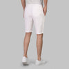SLIM-FIT LINEN BERMUDA SHORTS - OFF WHITE