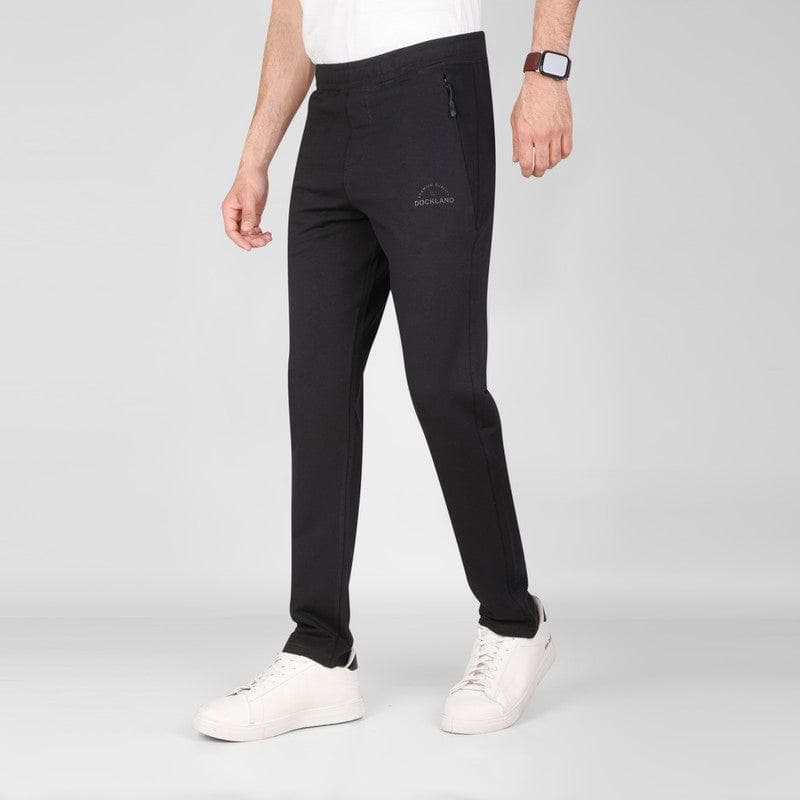 JOGGER WAIST SWEATPANTS  - BLACK - DOCKLAND