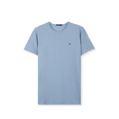 SHORT SLEEVE SLIM T-SHIRT - INDIGO-DOCKLAND