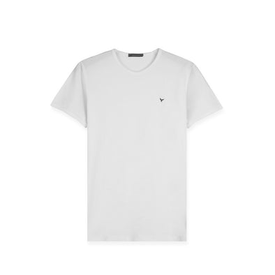 SHORT SLEEVE SLIM T-SHIRT - OFF WHITE-DOCKLAND