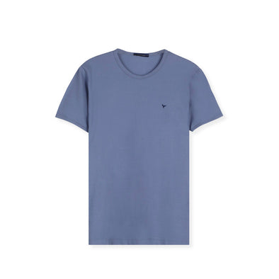 SHORT SLEEVE SLIM T-SHIRT - SKY BLUE-DOCKLAND