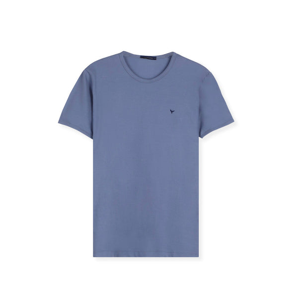 SHORT SLEEVE SLIM T-SHIRT - SKY BLUE-DOCKLAND