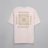 Short-Sleeved Patterned T-Shirt -LIGHT BEIGE - Dockland