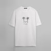 Short-Sleeved Patterned T-Shirt -OFF WHITE - Dockland
