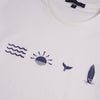 Short-Sleeved Patterned T-Shirt -OFF WHITE - Dockland