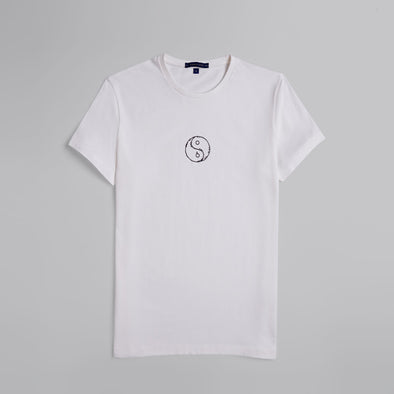 Short-Sleeved Patterned T-Shirt - OFF WHITE - Dockland